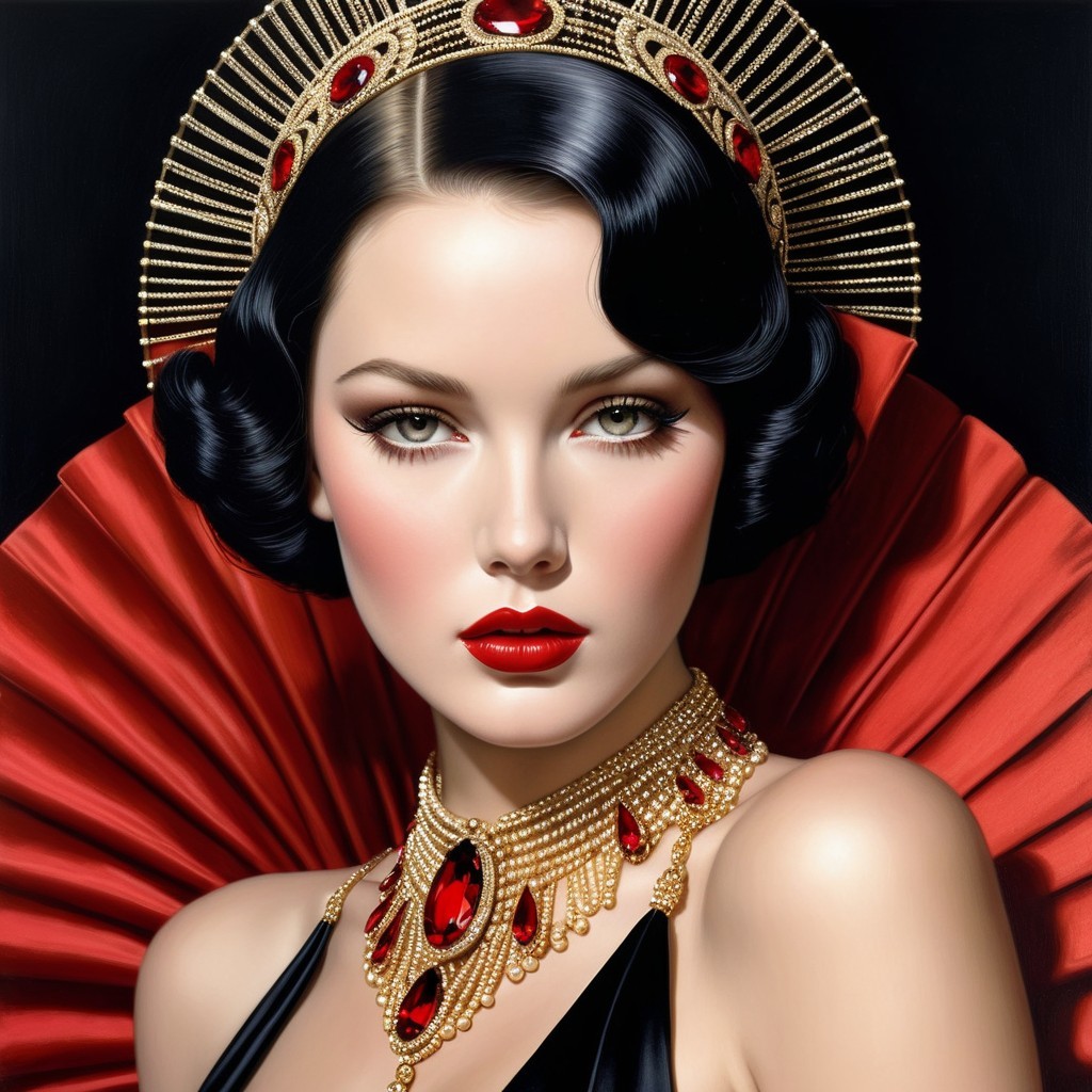 Vintage Hollywood Glamour with Elegant Styling