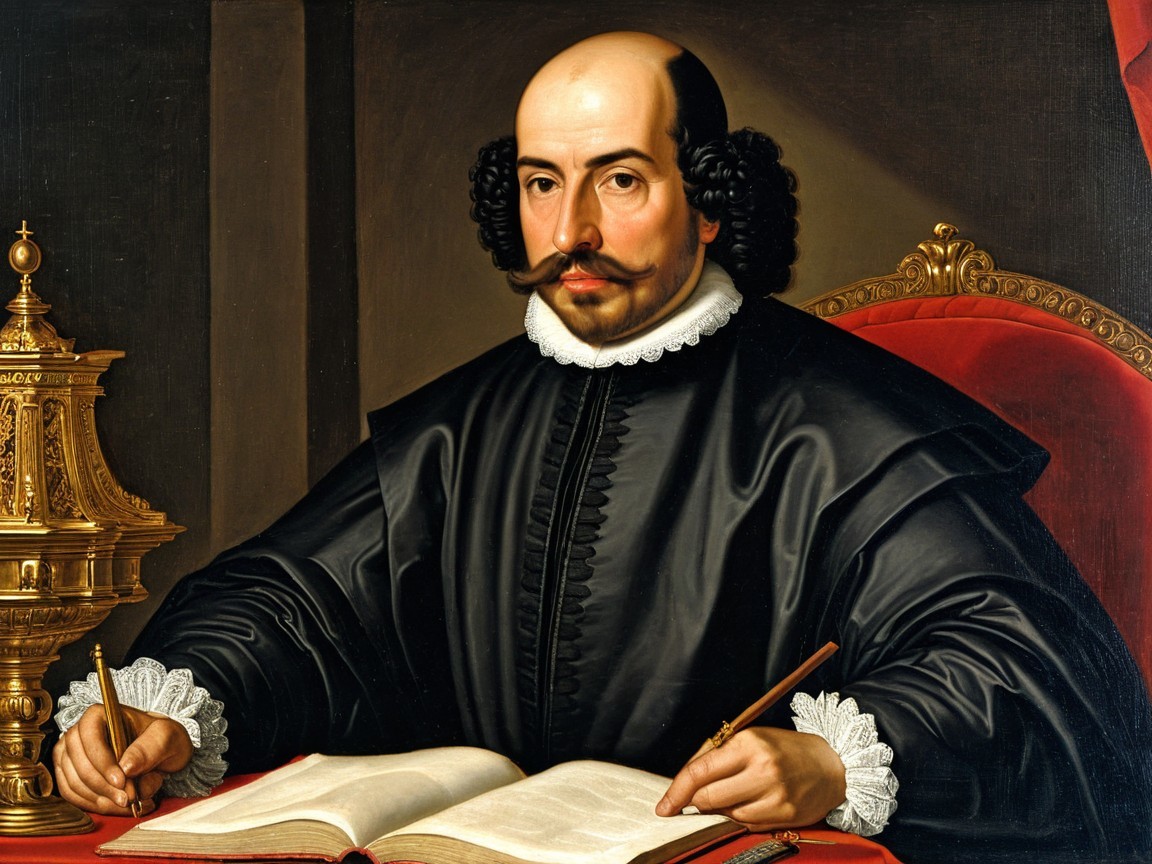 17th-Century Portrait of a Scholar at a Desk