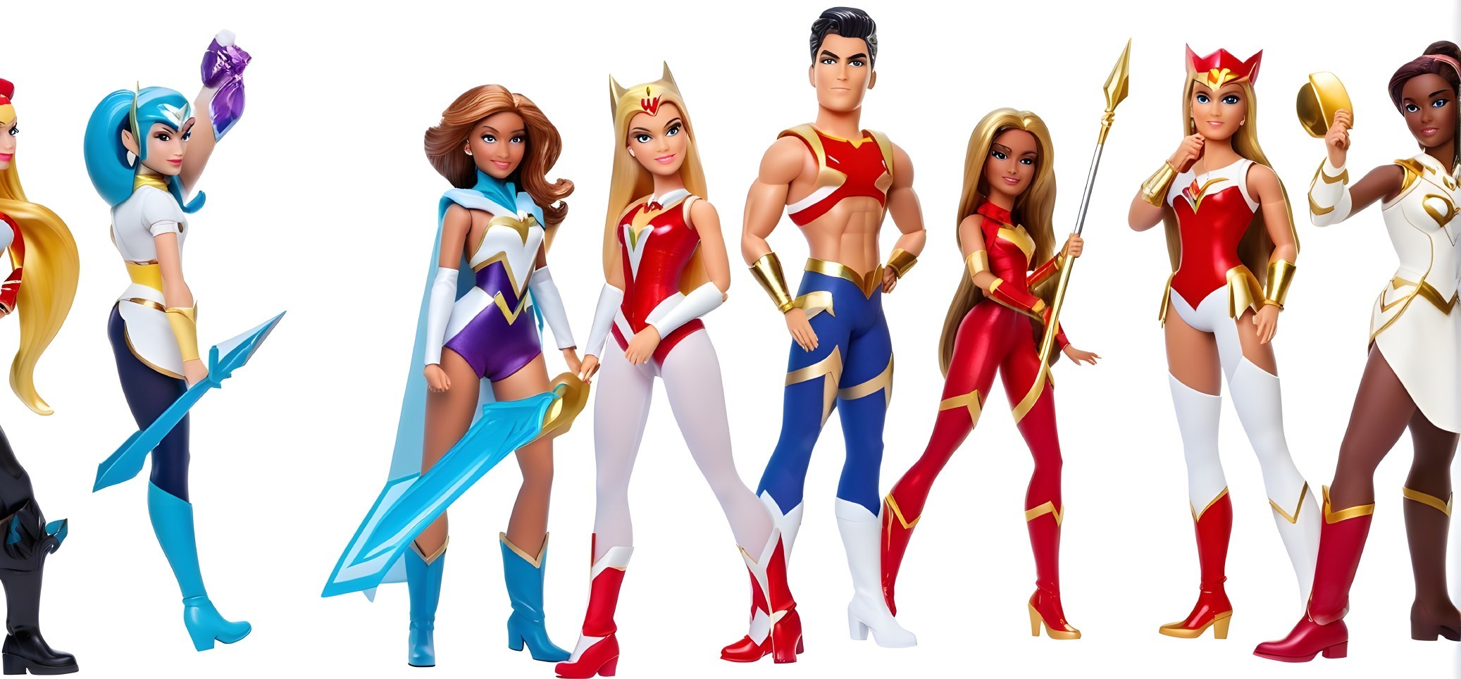 Vibrant Superhero Dolls with Unique Costumes and Colors