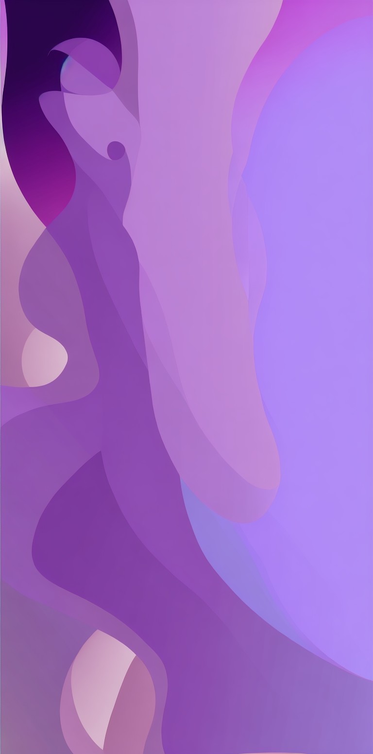 Vibrant Abstract Composition in Purple and Pastels