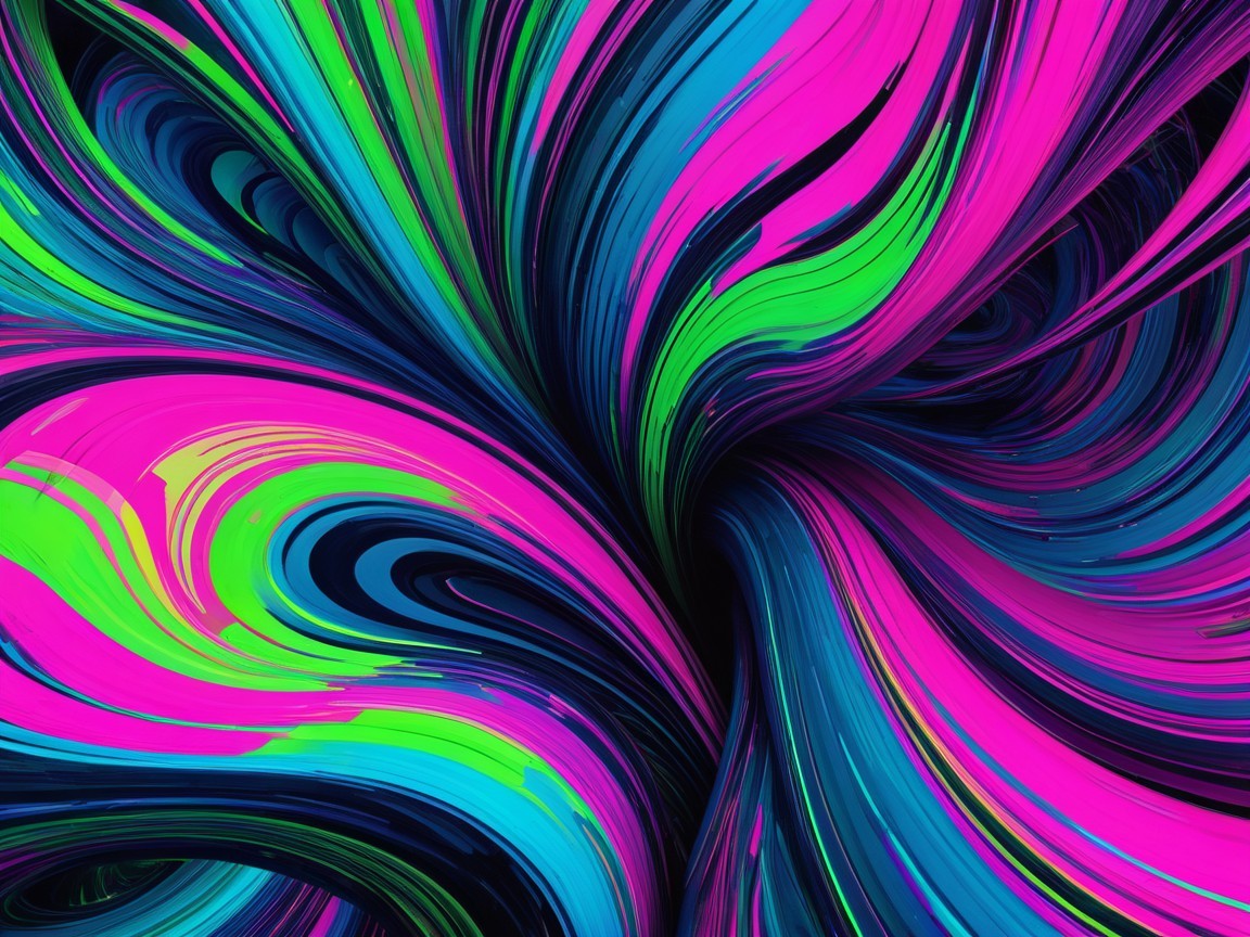 Vibrant Abstract Design with Swirling Patterns