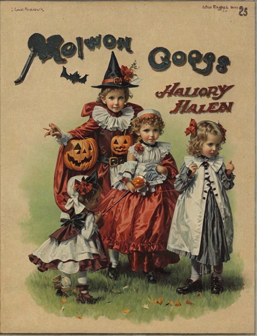 Children in Early 20th Century Halloween Costumes