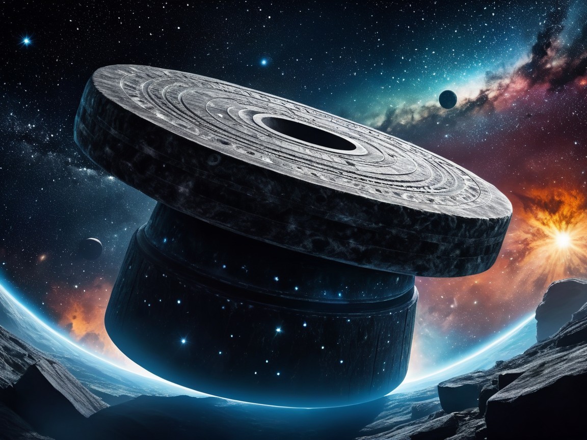 Intricate Circular Object in Cosmic Landscape