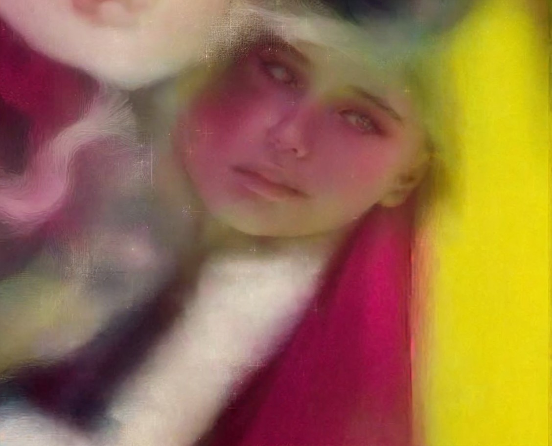 Abstract Composition with Blurred Lines and Colors