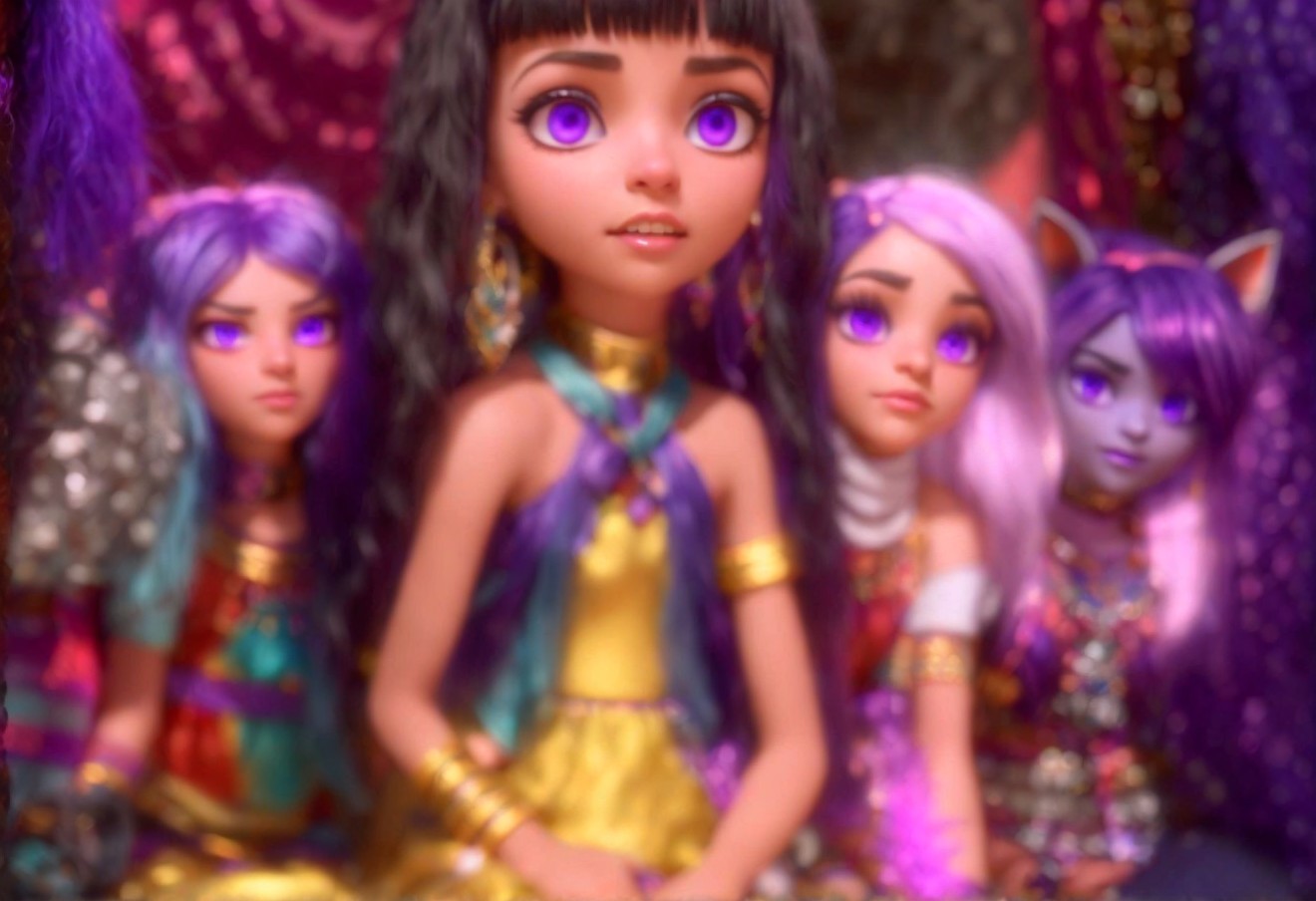 Vibrant Dolls with Unique Hairstyles and Outfits