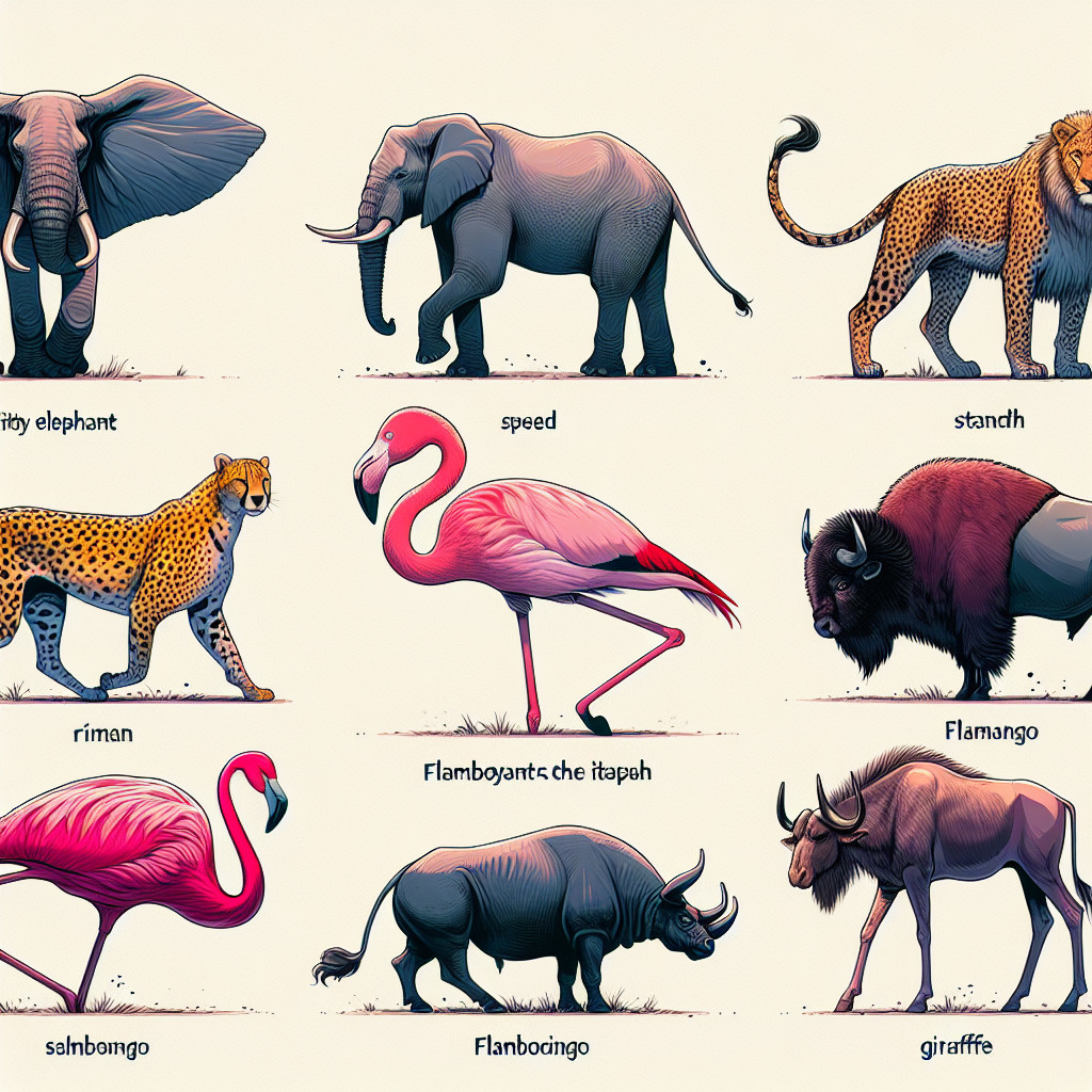 Stylized Animal Illustrations with Playful Labels