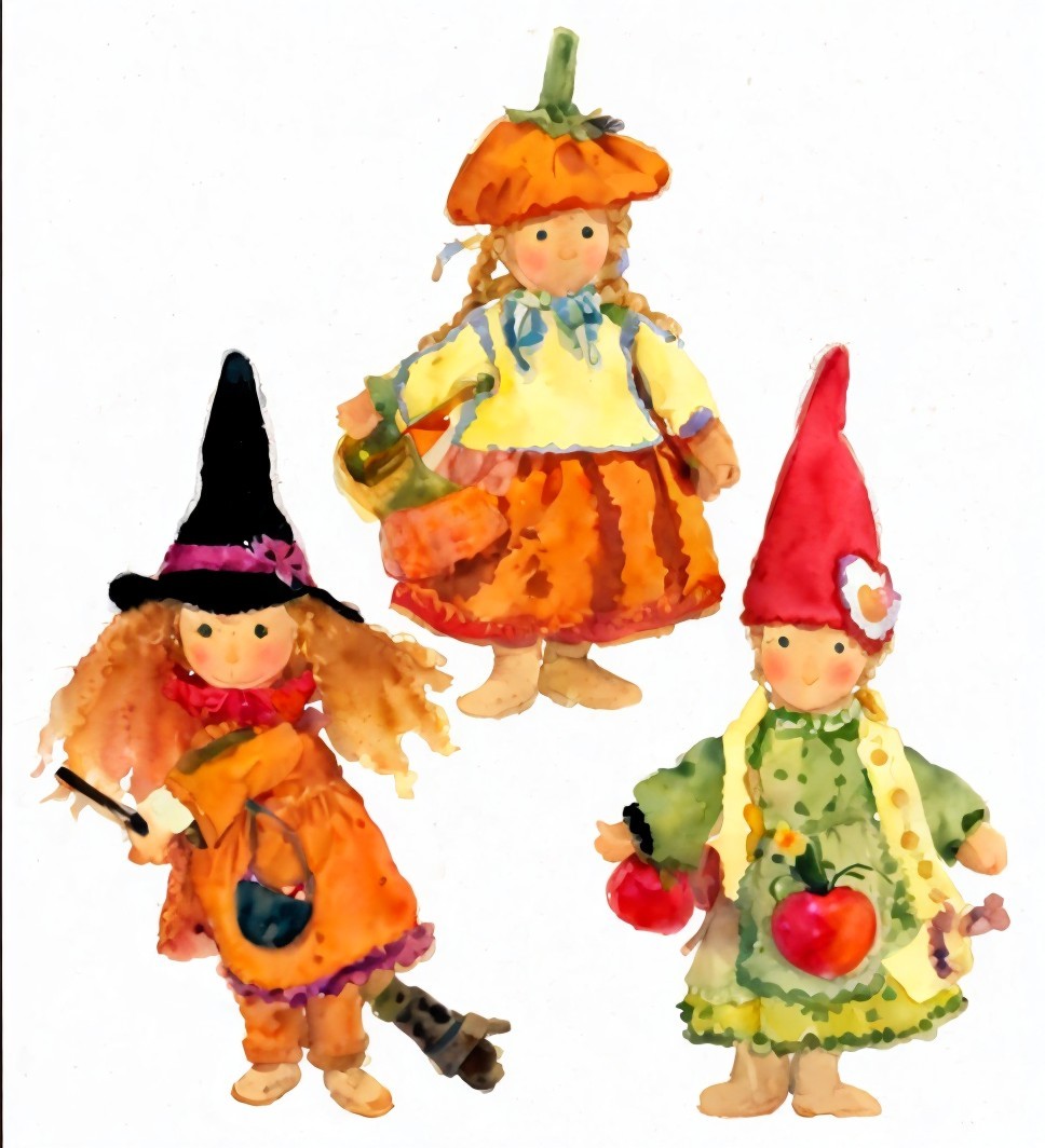 Whimsical Handcrafted Dolls in Autumnal Styles