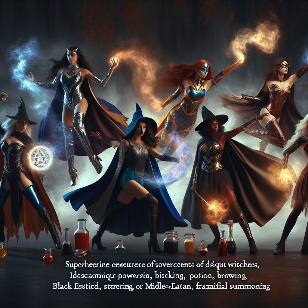 Powerful Witches in Enchanting Mystical Setting