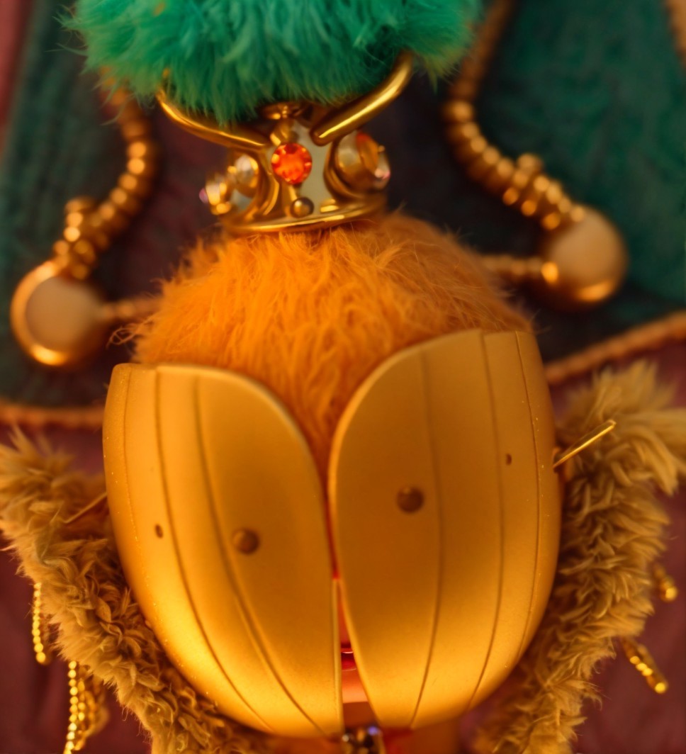 Whimsical Character with Orange and Teal Color Scheme