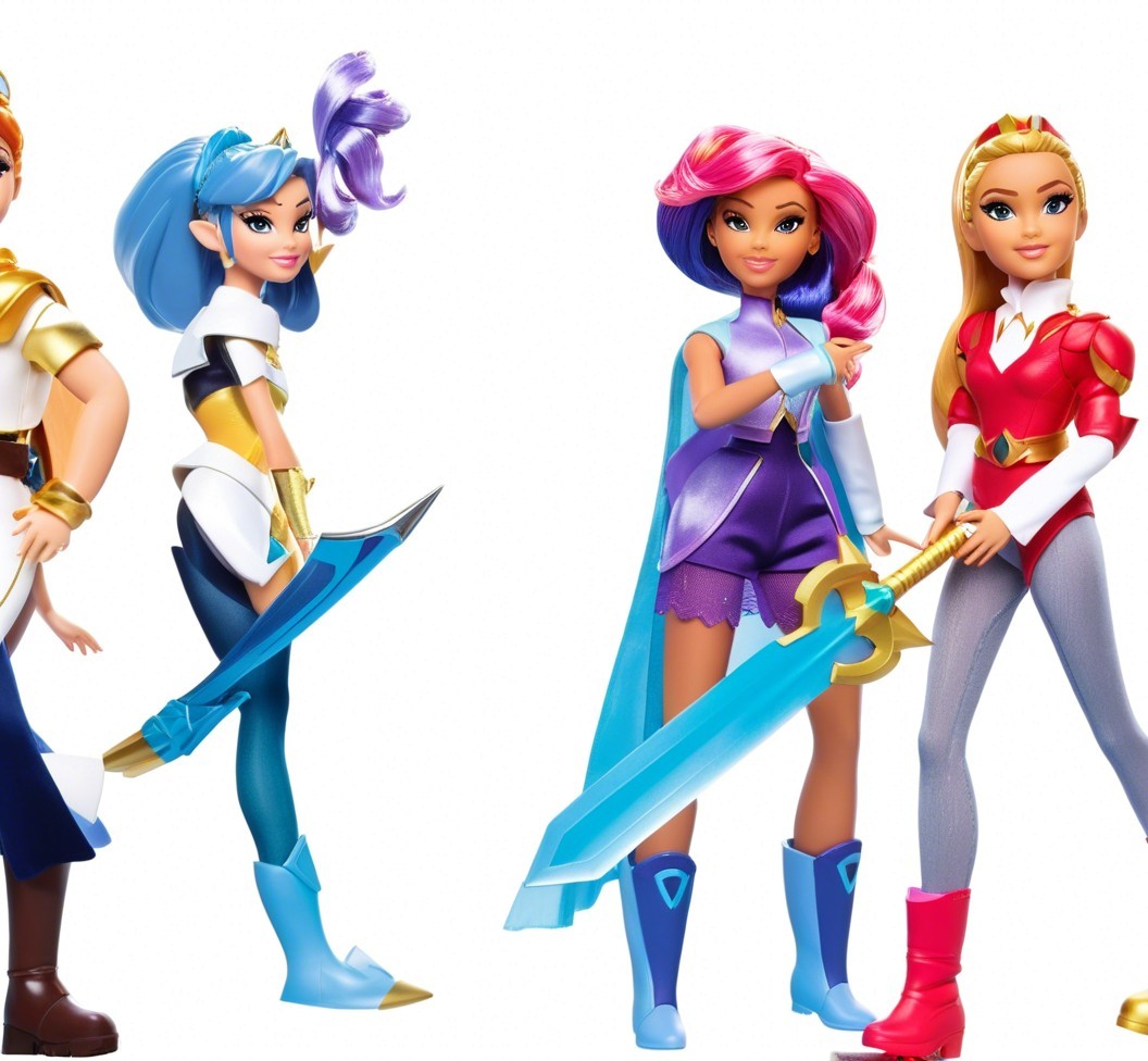 Colorful Action-Figure Dolls in Heroic Costumes