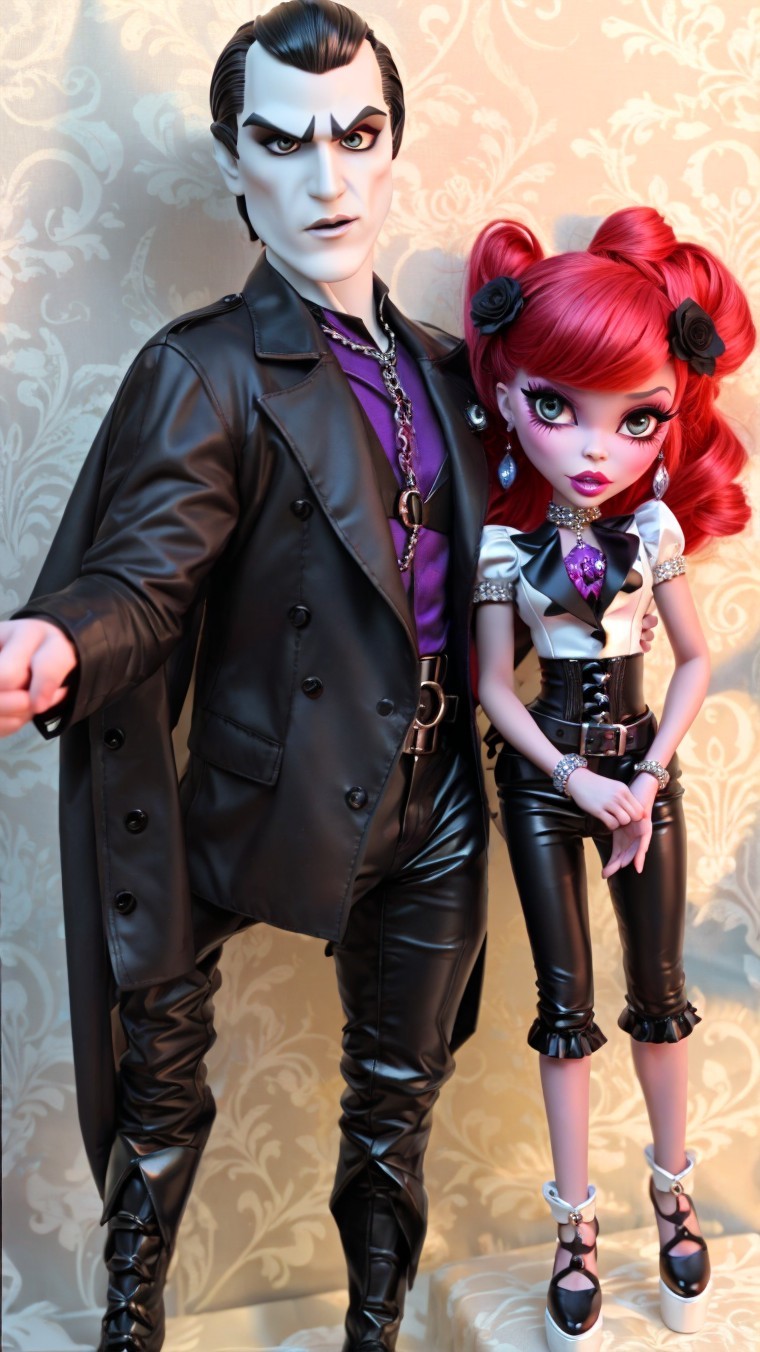 Stylized Action Figures in Fashionable Outfits