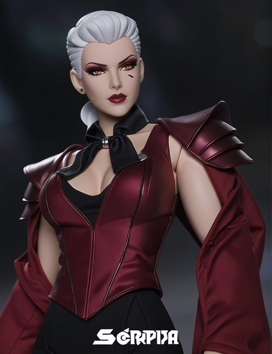 Stylized Action Figure of Confident Female Character