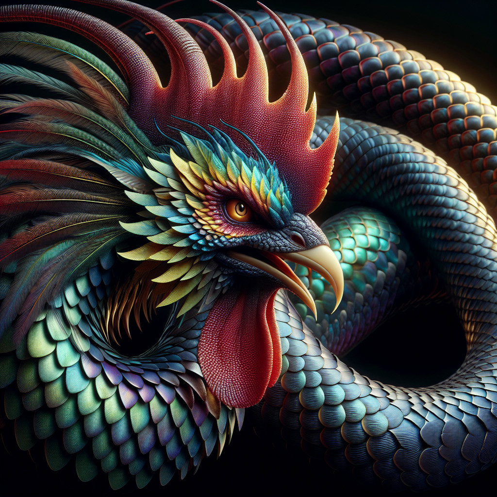 Vibrant and Intricately Designed Fantastical Dragon
