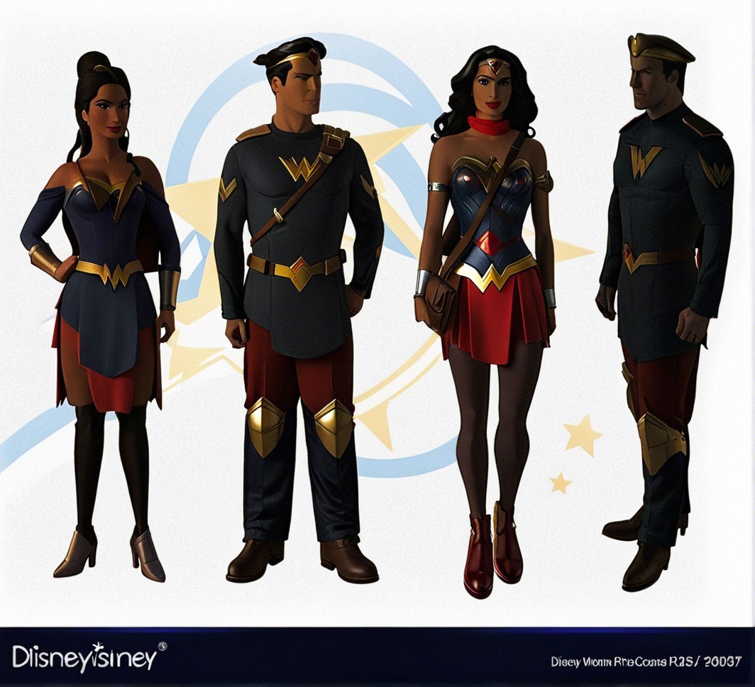 Stylized Superhero Characters with Bold Designs