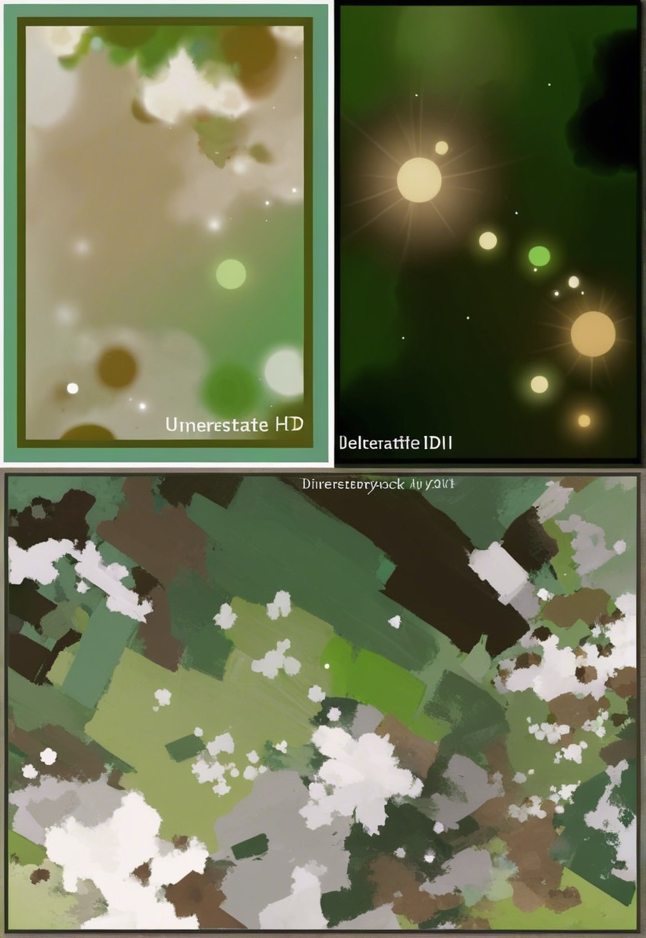 Abstract Digital Art with Gradient and Textured Panels