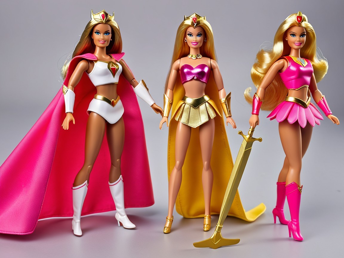 Stylish Superheroine Action Figures with Unique Outfits