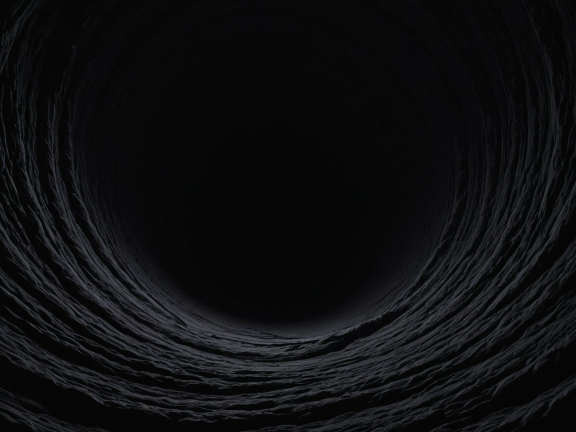 Textured Dark Void with Spiraling Walls and Depth