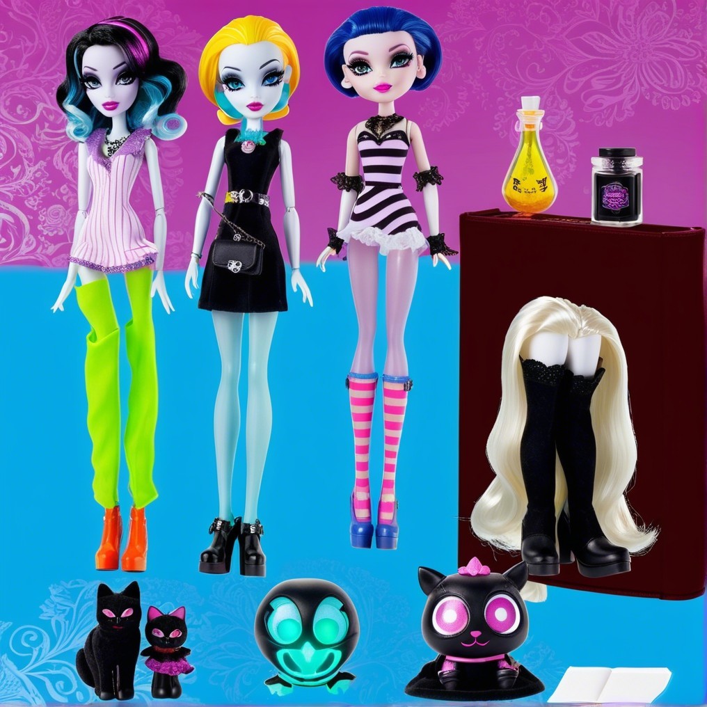 Stylish Dolls with Vibrant Fashion and Accessories