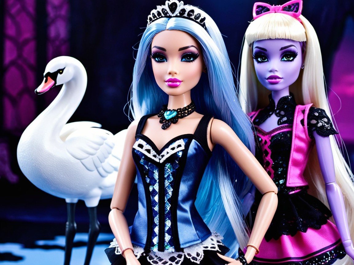 Elegant dolls with unique hairstyles and outfits