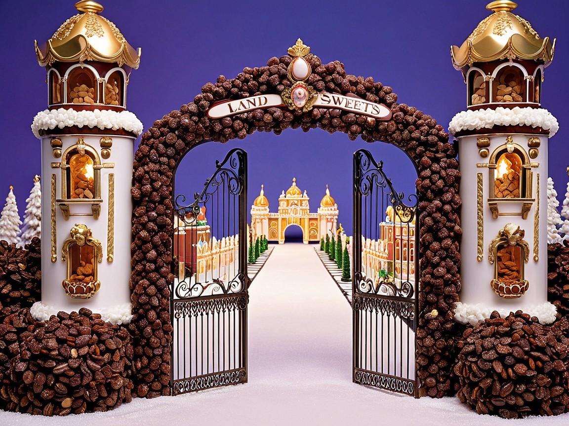 Whimsical Gate to a Fantastical Land of Sweets