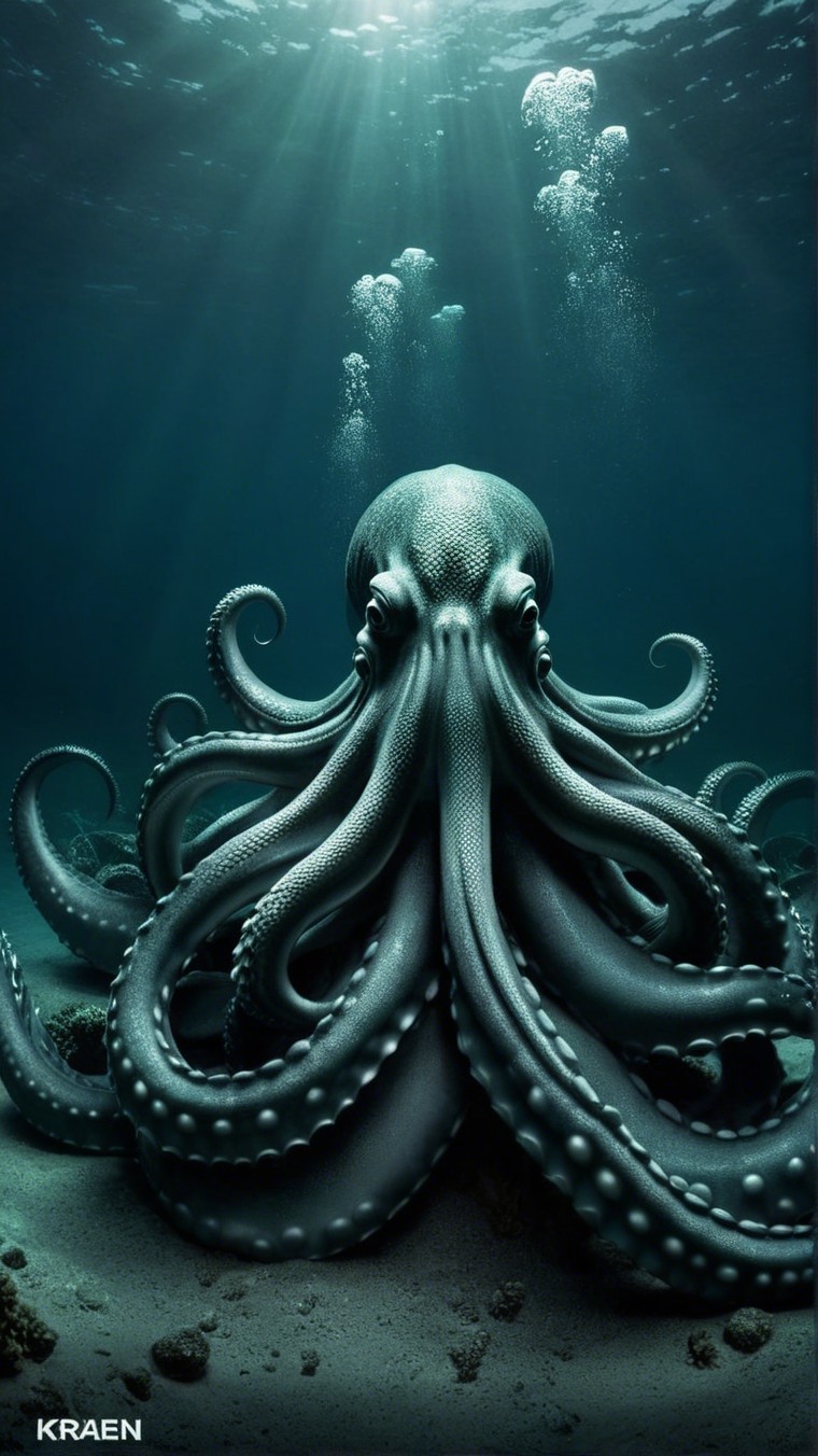 Majestic Octopus in Sunlit Underwater Scene