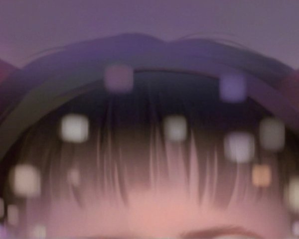 Character with Cat Ears in Dreamy Bokeh Background