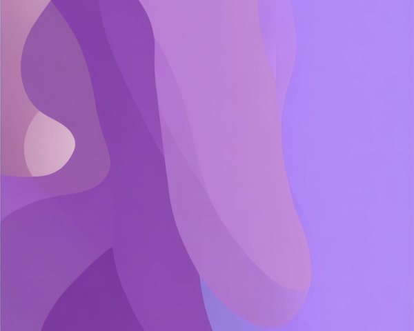 Vibrant Abstract Composition in Purple and Pastels