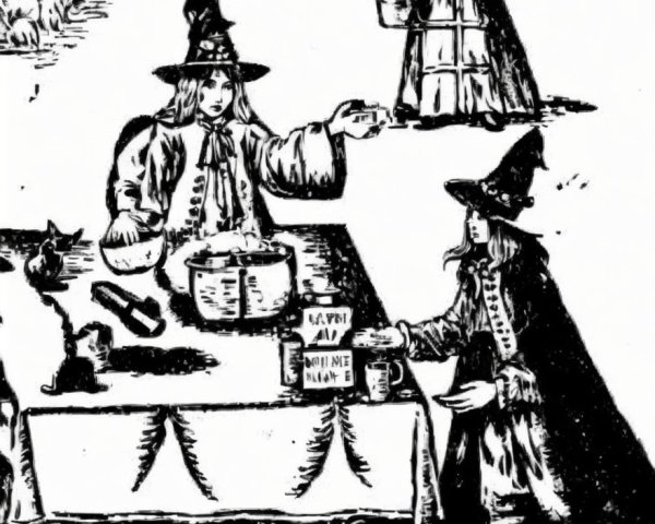 Historical scene of commerce in early modern attire