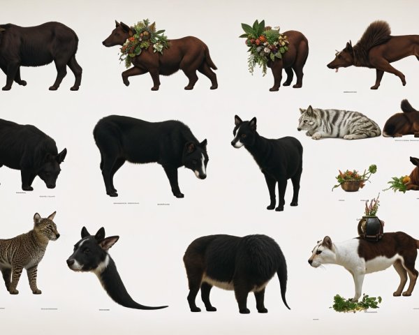 Stylized Animal Illustrations of Hybrid Creatures