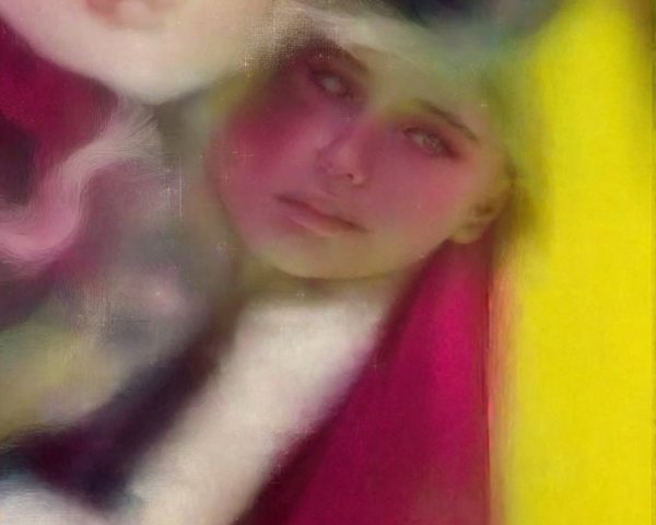 Abstract Composition with Blurred Lines and Colors