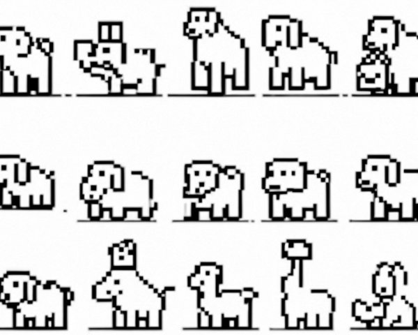 Pixel Art Animals in Playful Poses and Styles