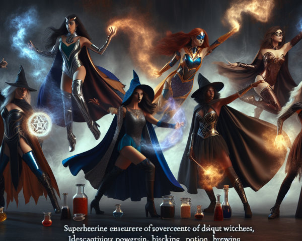 Powerful Witches in Enchanting Mystical Setting