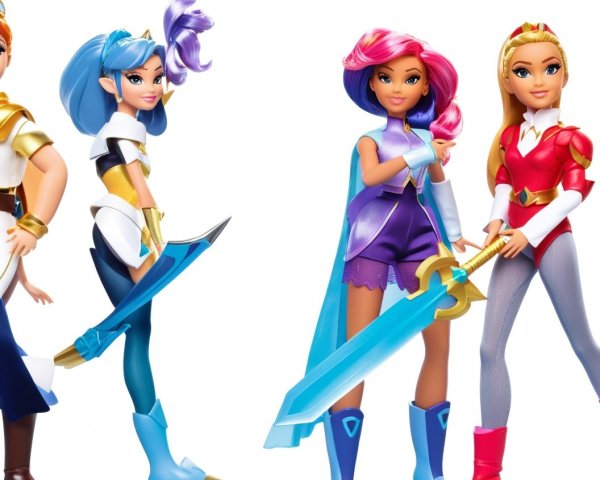 Colorful Action-Figure Dolls in Heroic Costumes