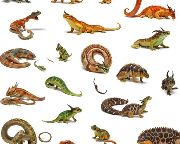 Diverse Collection of Dinosaur and Prehistoric Figurines