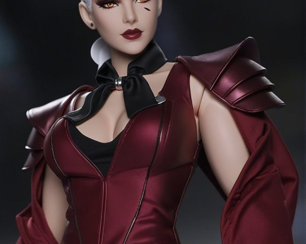 Stylized Action Figure of Confident Female Character