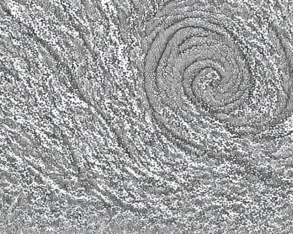 Abstract Swirling Pattern in Shades of Gray