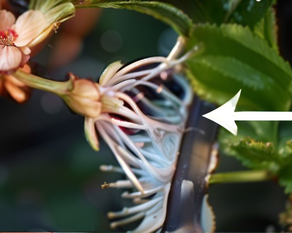 Close-up of Delicate Flowers and Intricate Foliage