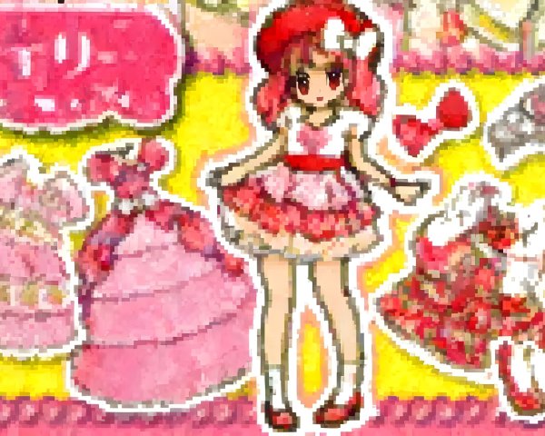 Charming Character in Pink Outfit with Dress Illustrations