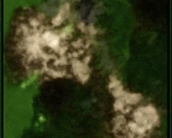 Abstract Art with Dark and Light Green Hues