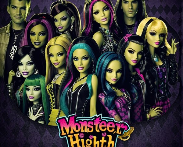 Diverse Dolls from Monster High with Unique Fashion Styles