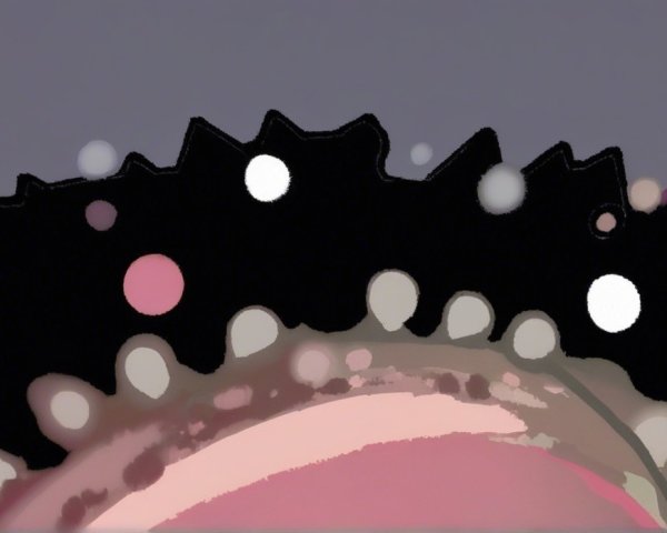 Whimsical Character Face with Decorative Features