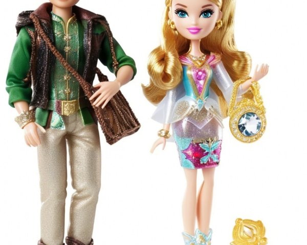 Stylish Dolls in Colorful Outfits with Accessories