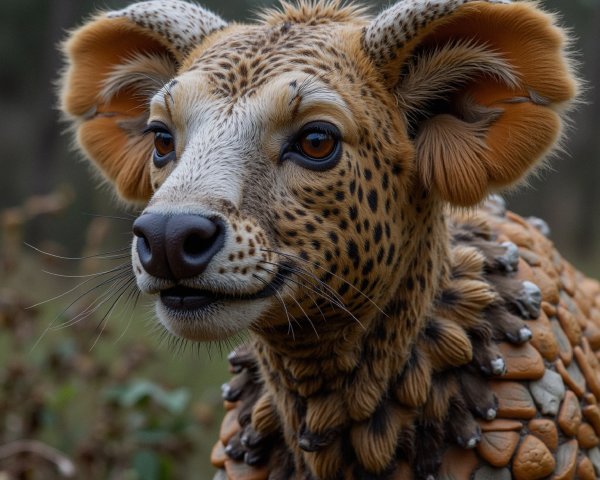 Leopard-Puppy Hybrid with Unique Features and Patterns
