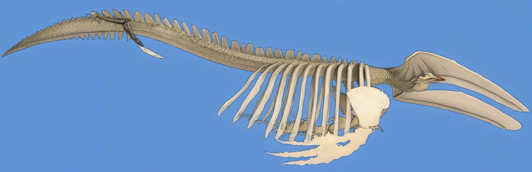 Prehistoric Flying Reptile with Unique Anatomy