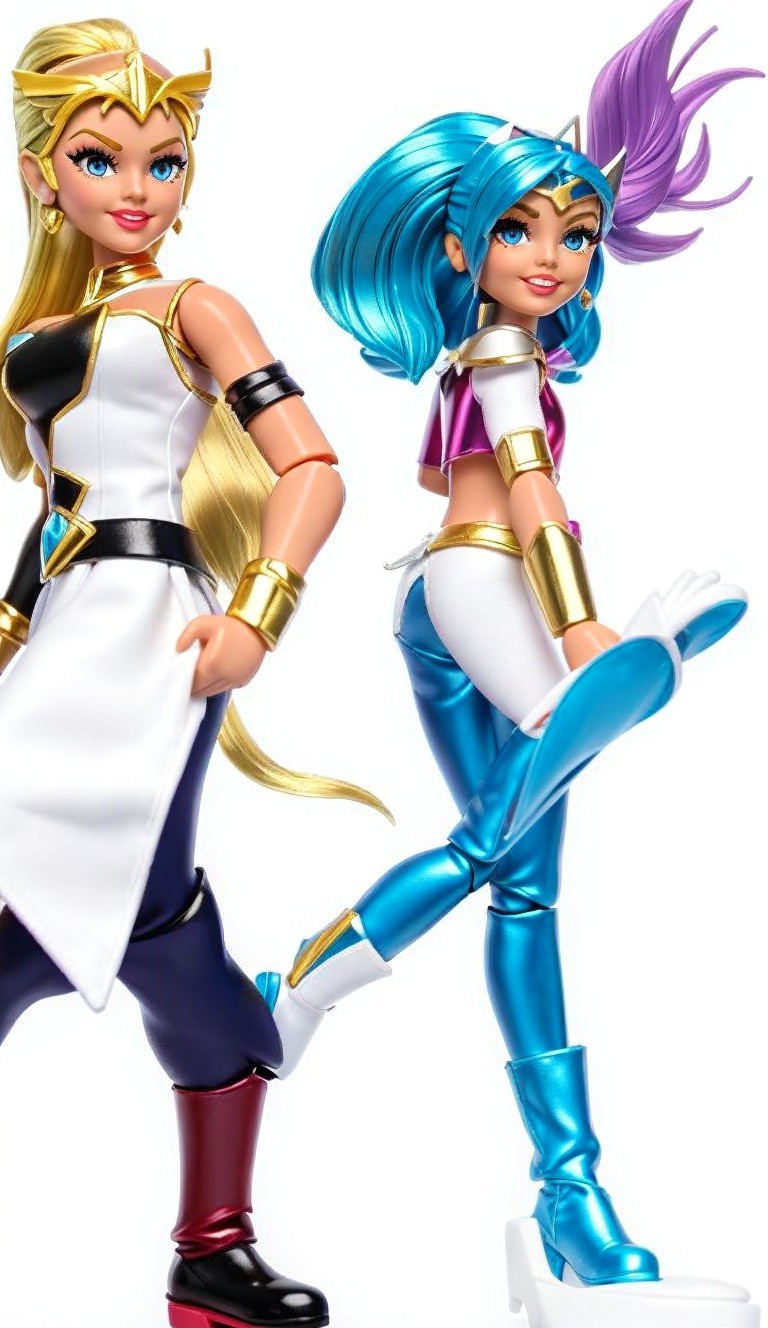 Colorful Action Figures with Unique Fashion Styles