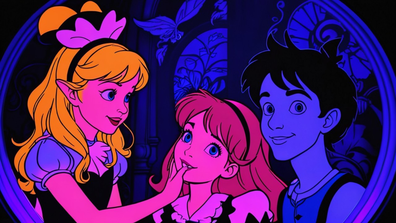 Three Animated Characters in Colorful Stylized Design