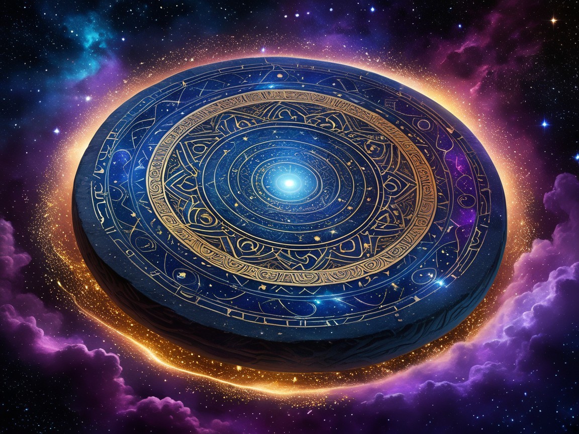 Celestial Steampunk Dreamscape with Nebula and Stars