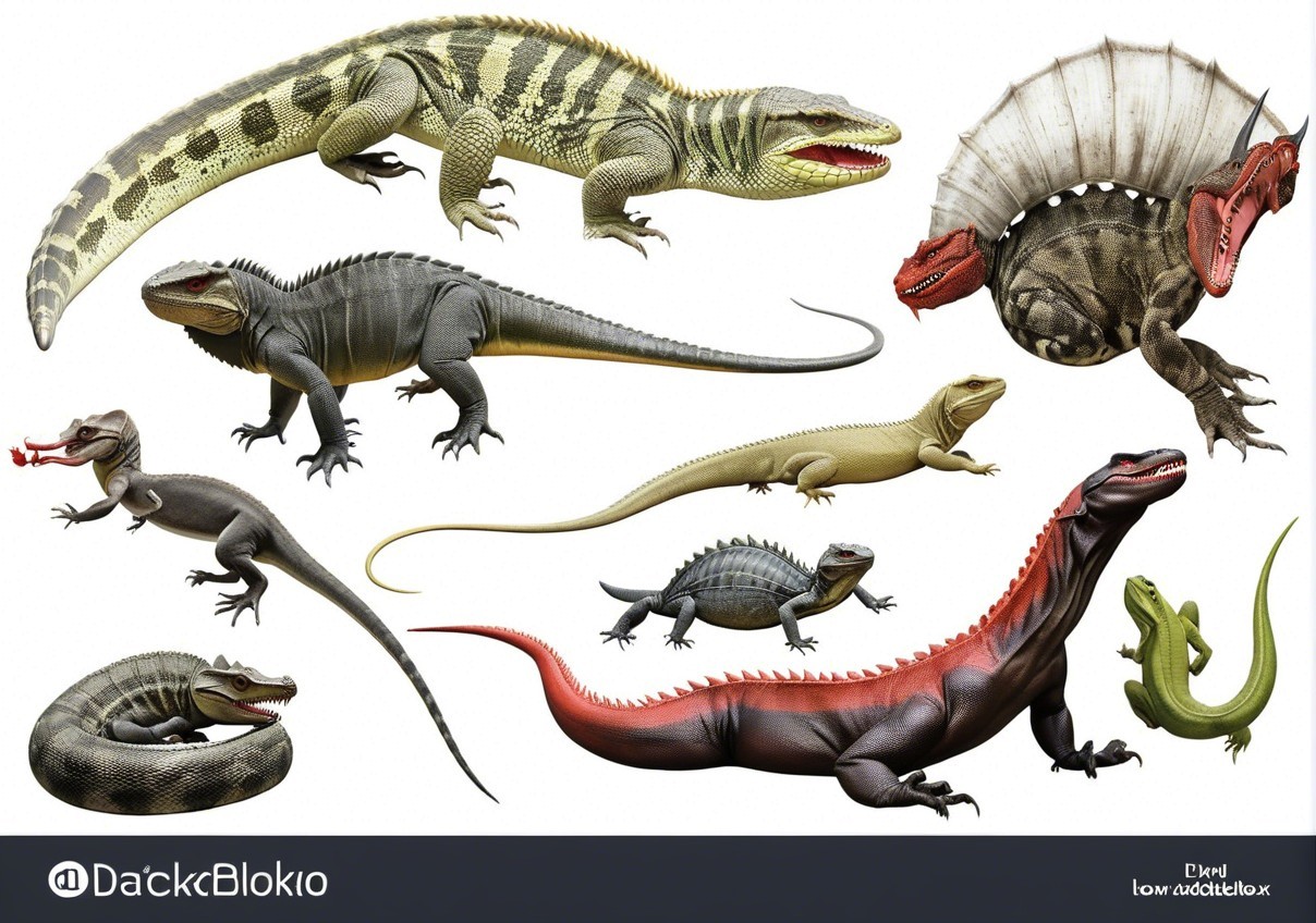 Diverse Collection of Lizard-Like Creatures