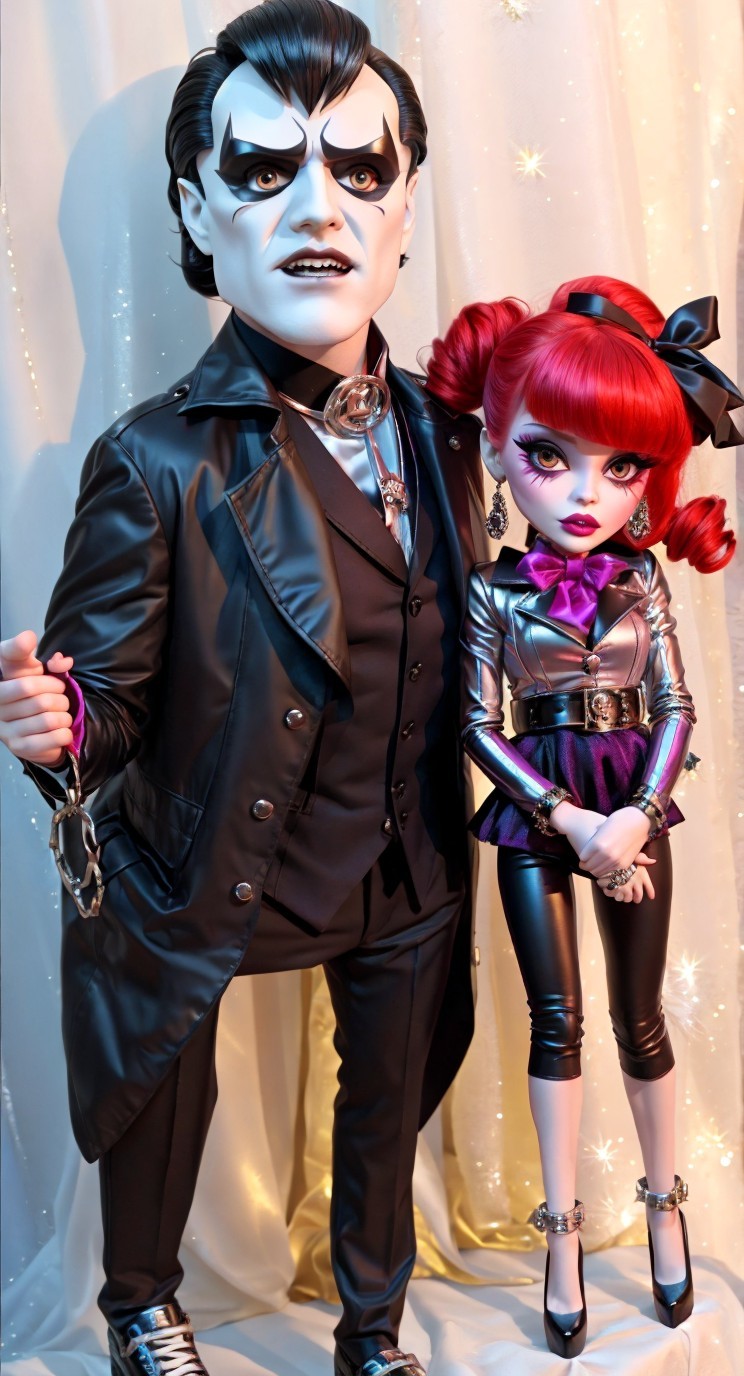 Stylish Dolls with Edgy Aesthetics and Dramatic Outfits