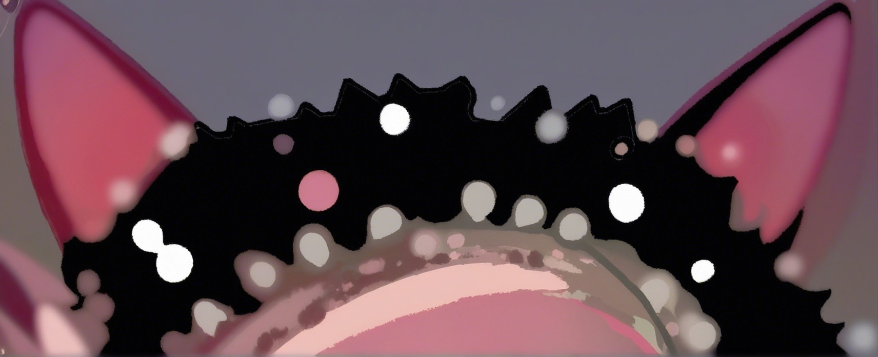Whimsical Character Face with Decorative Features